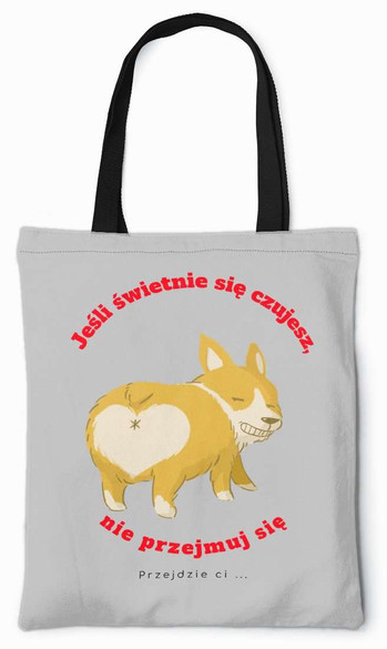 Torba na ramię Jeśli Świetnie DODAJ NAPIS!