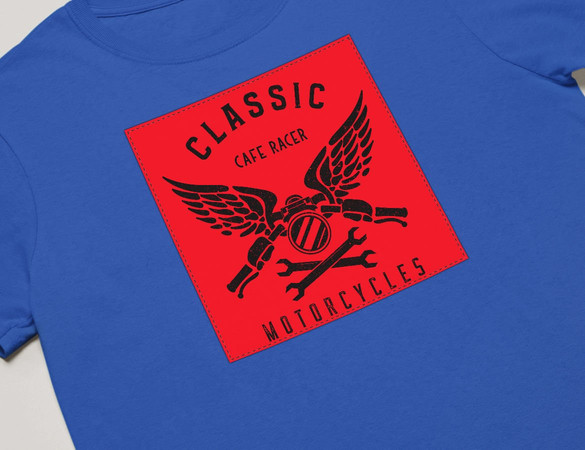 Koszulka z naszywką Cafe racer