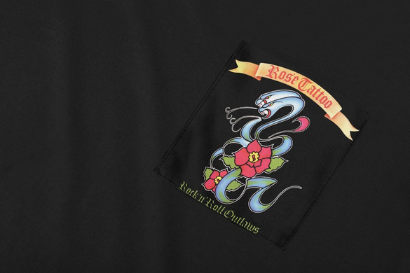 Koszulka z kieszonką Rose Tattoo