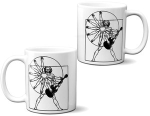 Kubek Da Vinci guitar man na Prezent +imię