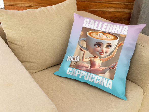 Poduszka Italian Brainrot Ballerina Cappucina włoski brainrot
