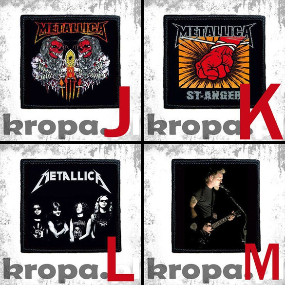 Naszywka METALLICA 10 x 10 cm  Dużo Wzorów!