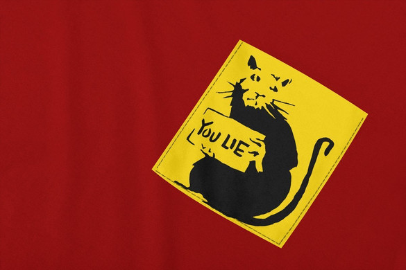 Koszulka z kieszonką BANKSY RAT