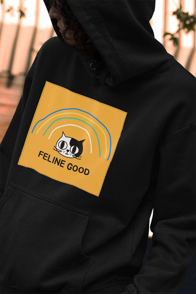 Bluza z naszywką Feline good