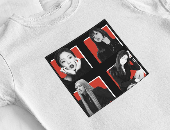 Bluzka damska z naszywką BlackPink Squad