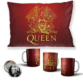 QUEEN Zestaw poduszka kubek WZORY+GRATIS