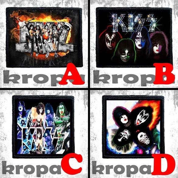 Naszywka KISS 10 x 10 cm Dużo Wzorów!