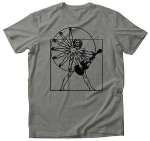 Koszulka Da Vinci guitar man + Twój napis