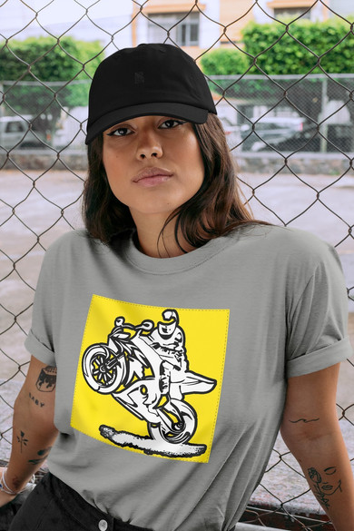 Koszulka z naszywką Lubię zapierd..lać 05