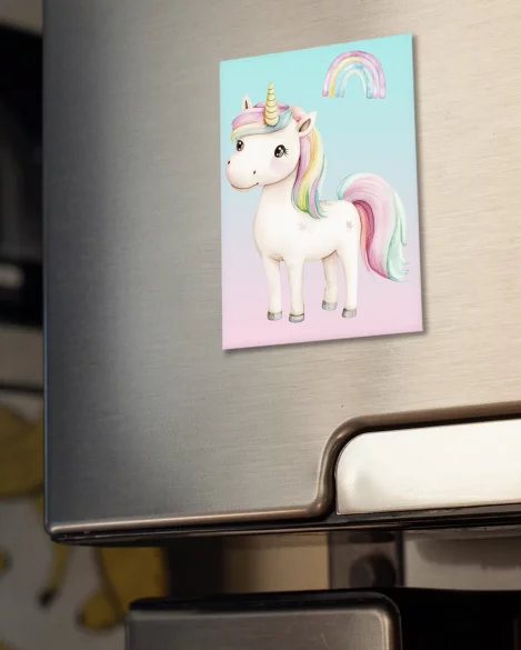 Magnes Jednorożec pastelowy – personalizowana