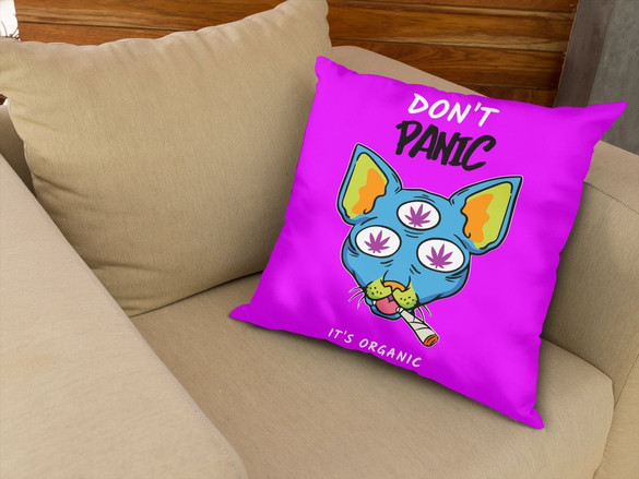Poduszka Don't panic is organic