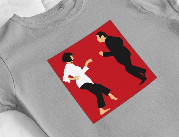 Bluzka damska z naszywką Pulp Fiction Dance