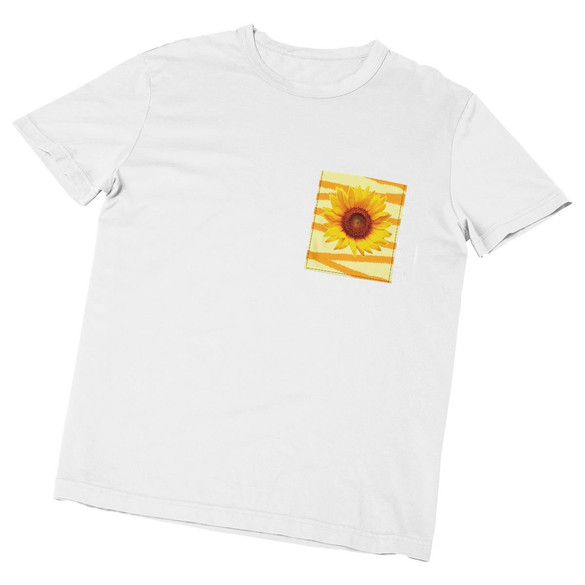 Koszulka z kieszonką SŁONECZNIK