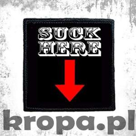 Naszywka SUCK HERE
