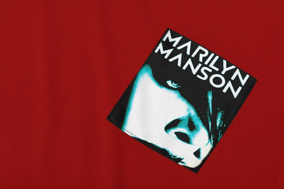 Koszulka z kieszonką Marilyn Manson