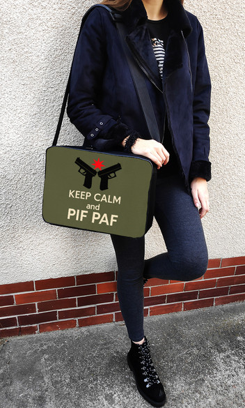 Torba na ramię dla strzelca Keep Calm And Pif Paf