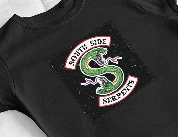 Bluzka damska z naszywką Riverdale Serpentes