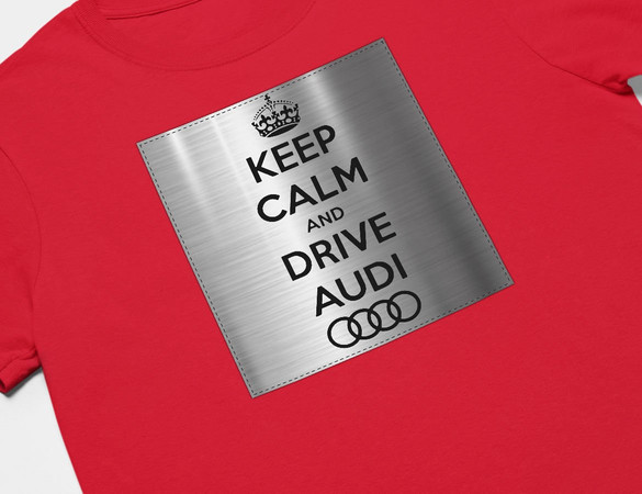 Koszulka z naszywką Audi Keep Calm