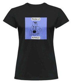 Bluzka damska z naszywką Member of the Wolfpack