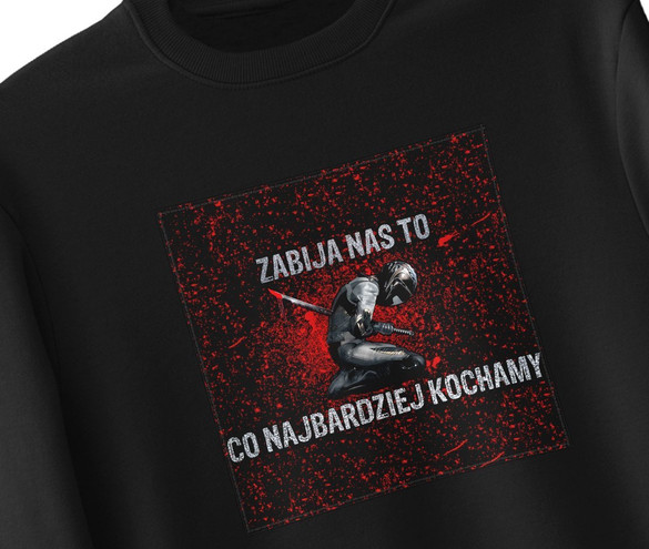 Bluza z naszywką Lubię zapierd..lać 03