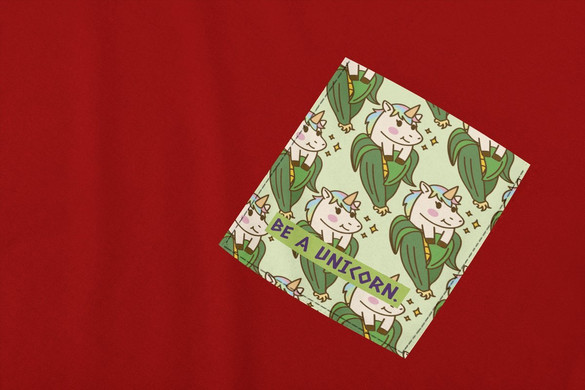 Koszulka z kieszonką BE A UNICORN