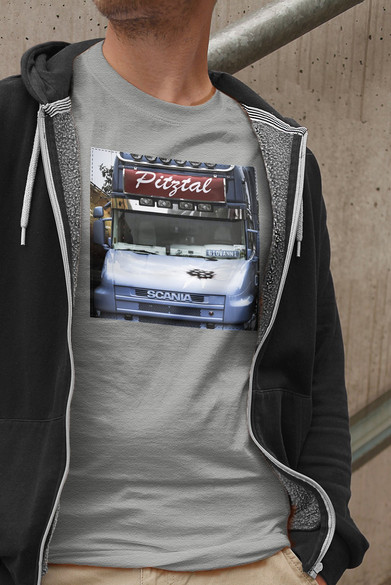 Koszulka z naszywką Scania car