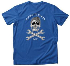 Koszulka dla Rowerzysty Riding to death + Imię