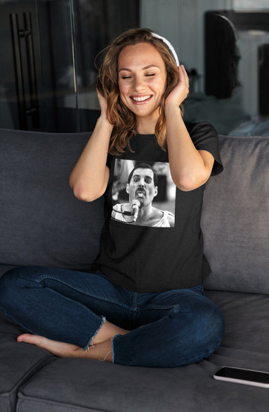 Bluzka damska z naszywką Queen Freddie Mercury XL