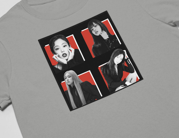 Koszulka z naszywką BlackPink Squad