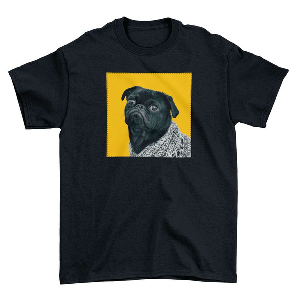 Koszulka z naszywką Pug