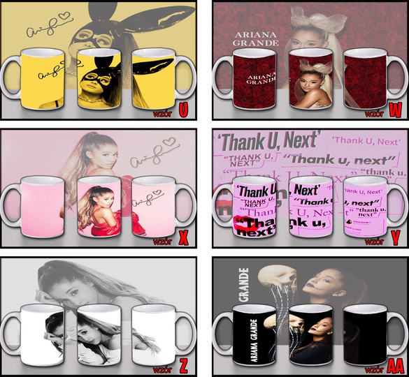 Kubek ARIANA GRANDE WZORY z Polski imię gratis