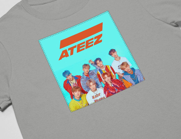 Koszulka z naszywką ATEEZ  band