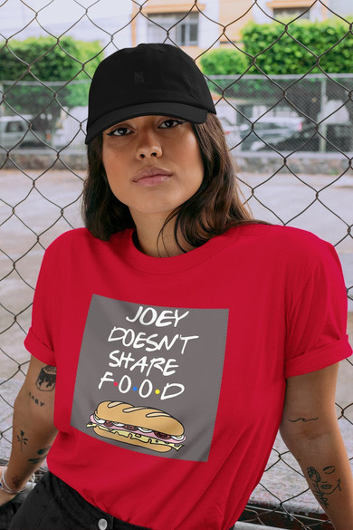 Koszulka z naszywką Friends food