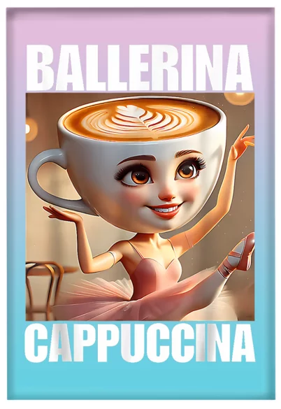 Magnes Italian Brainrot Ballerina Cappucina włoski brainrot