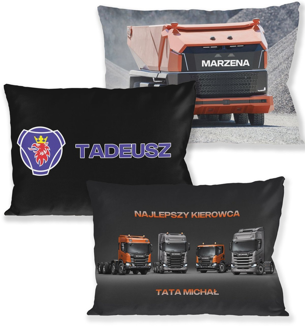 Poduszka SCANIA FULLPRINT 60x40cm WZORY, roz.Standard