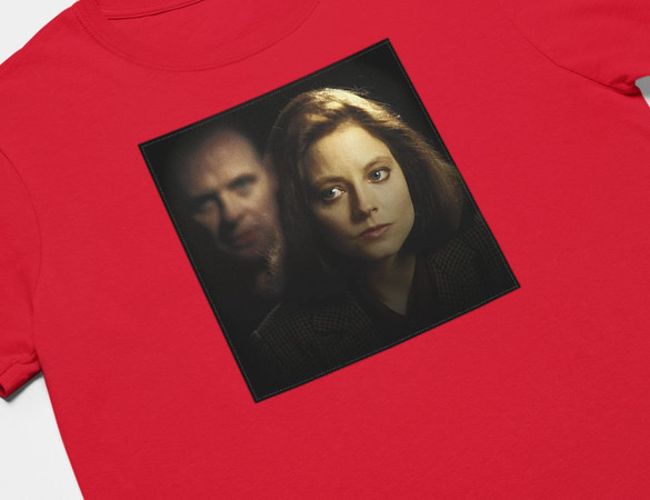 Koszulka z naszywką Milczenie owiec 01