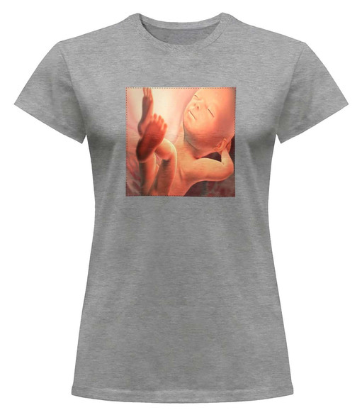 Bluzka damska z naszywką Płód 01