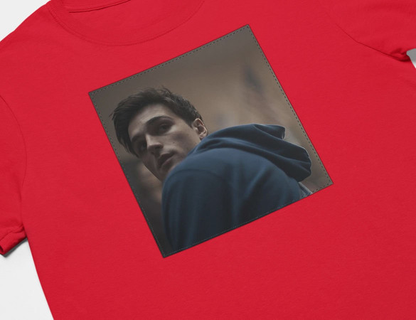 Koszulka z naszywką Euphoria Nate