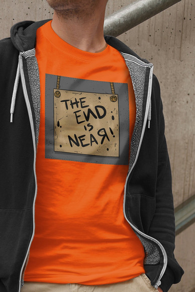 Koszulka z naszywką The end is near