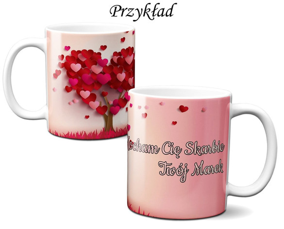 Kubek na Walentynki DODAJ NAPIS!