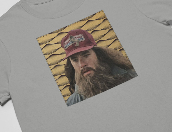Koszulka z naszywką Forrest Gump beard