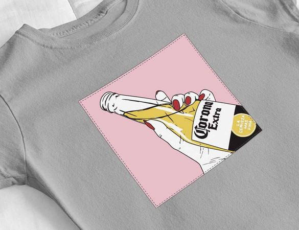 Bluzka damska z naszywką CORONA Extra