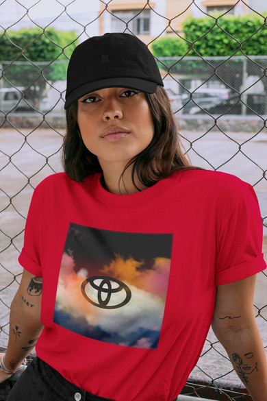 Koszulka z naszywką Toyota logo colourful