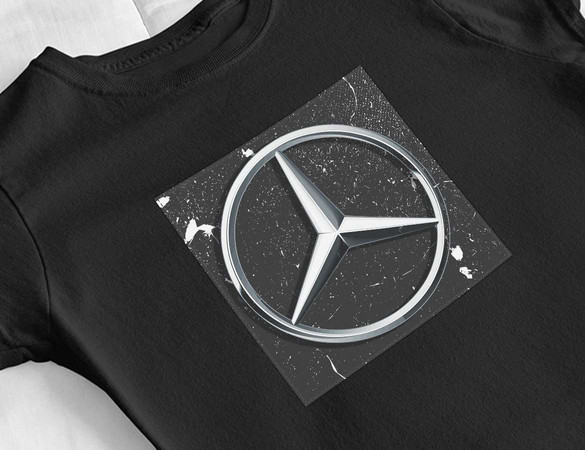 Bluzka damska z naszywką Mercedes logo
