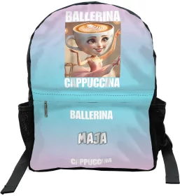 Plecak szkolny Italian Brainrot Ballerina Cappucina włoski brainrot