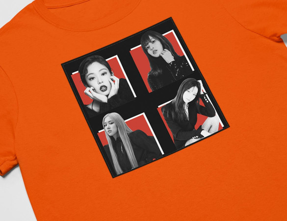 Koszulka z naszywką BlackPink Squad