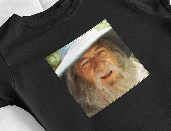 Bluzka damska z naszywką Gandalf smile