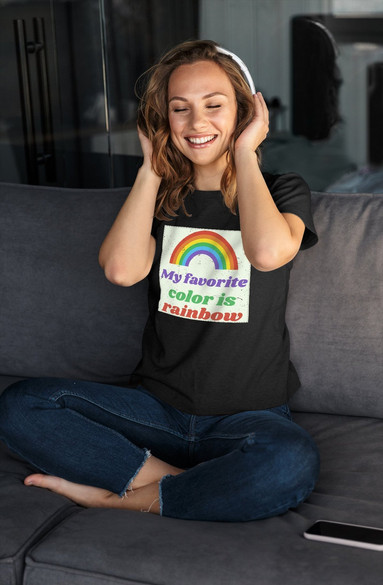 Bluzka damska z naszywką Favourite colour