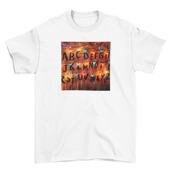 Koszulka z naszywką Stranger Things ABC