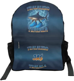 Plecak szkolny Italian Brainrot Tralalero Tralala z piorunami